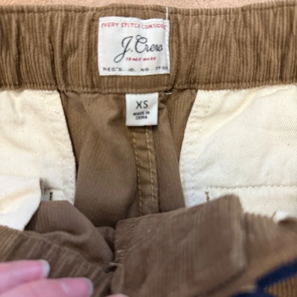 J.Crew XS Brown Corduroy‎ Belted Pants